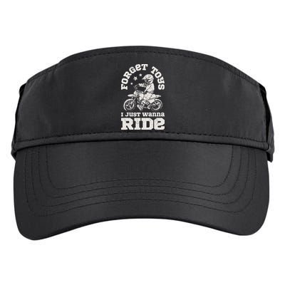 Forget Toys I Just Wanna Ride Dirt Bike Rider Motocross Adult Drive Performance Visor