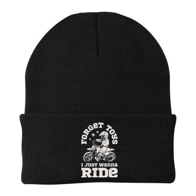 Forget Toys I Just Wanna Ride Dirt Bike Rider Motocross Beanie