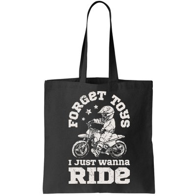 Forget Toys I Just Wanna Ride Dirt Bike Rider Motocross Bag