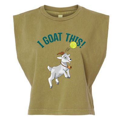 Funny Tennis I Goat This Ball Goat Lover And Tennis Player Gift Garment-Dyed Women's Muscle Tee