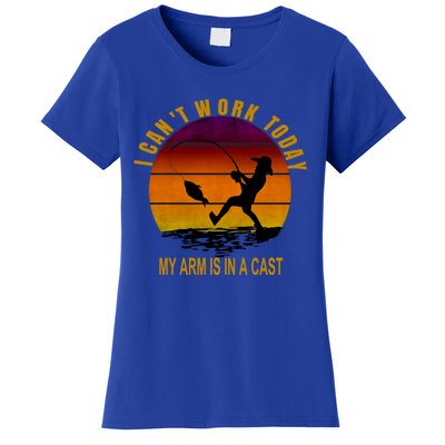 Fisher Today I Cant Work My Arm Is In A Cast Gift Women's T-Shirt