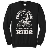 Forget Toys I Just Wanna Ride Dirt Bike Rider Boy Motocross Sweatshirt