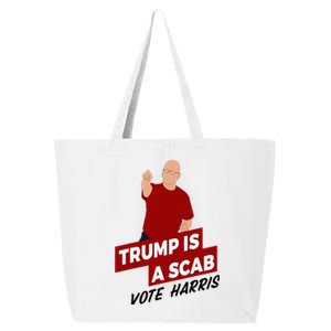 Funny Trump Is A Scab Vote Harris Uaw Election 2024 25L Jumbo Tote