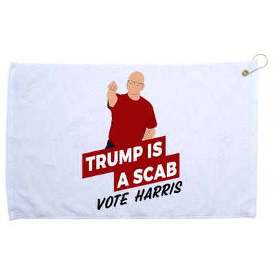 Funny Trump Is A Scab Vote Harris Uaw Election 2024 Grommeted Golf Towel