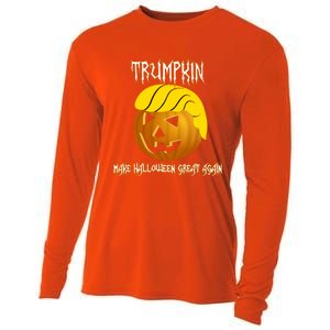 Funny Trumpkin I Make Halloween Great Again Gift Cooling Performance Long Sleeve Crew