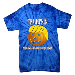 Funny Trumpkin I Make Halloween Great Again Gift Tie-Dye T-Shirt