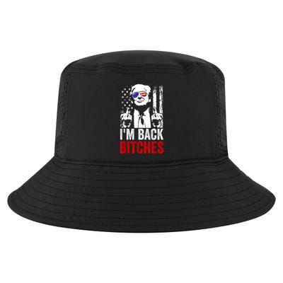 Funny Trump IM Back Bitches Take Ameircan Great Again Cool Comfort Performance Bucket Hat