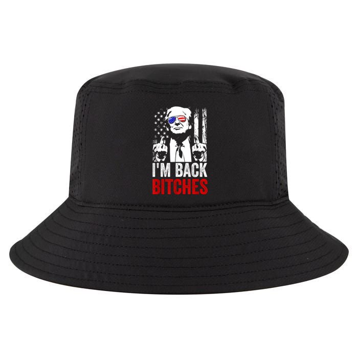 Funny Trump IM Back Bitches Take Ameircan Great Again Cool Comfort Performance Bucket Hat