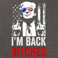 Funny Trump IM Back Bitches Take Ameircan Great Again Cotton Canvas Backpack