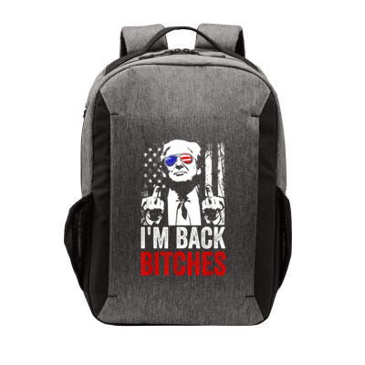 Funny Trump IM Back Bitches Take Ameircan Great Again Vector Backpack
