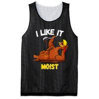 Funny Turkey I Like It Moist Thanksgiving Dinner For Family Mesh Reversible Basketball Jersey Tank