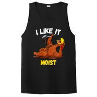 Funny Turkey I Like It Moist Thanksgiving Dinner For Family PosiCharge Competitor Tank