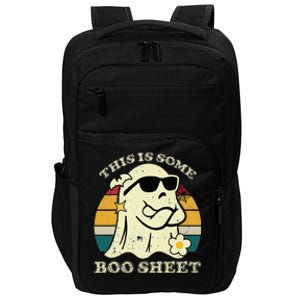 Funny This Is Some Boo Sheet Halloween Boo Ghost Costume Impact Tech Backpack