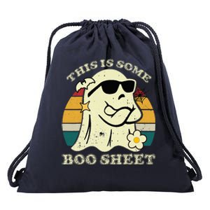 Funny This Is Some Boo Sheet Halloween Boo Ghost Costume Drawstring Bag