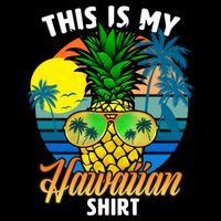 Funny This Is My Hawaiian Cool Gift Pineapple Sunglasses Hawaii Cute Gift Drawstring Bag