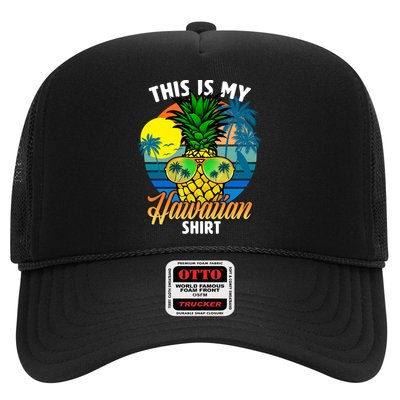 Funny This Is My Hawaiian Cool Gift Pineapple Sunglasses Hawaii Cute Gift Hat