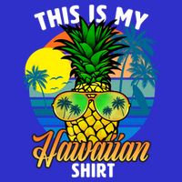 Funny This Is My Hawaiian Cool Gift Pineapple Sunglasses Hawaii Cute Gift 16 in Basic Backpack