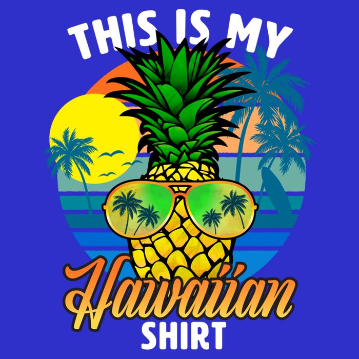 Funny This Is My Hawaiian Cool Gift Pineapple Sunglasses Hawaii Cute Gift 16 in Basic Backpack