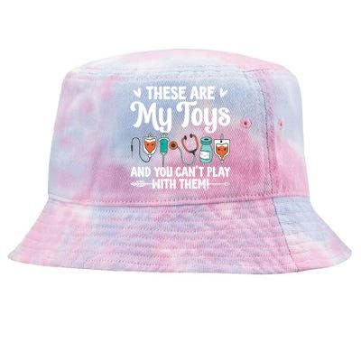 Funny Trauma Icu Nurse Trauma Intensive Care Unit Gift Tie-Dyed Bucket Hat