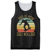 Funny This Is How I Roll Skateboard Skateboarding  Mesh Reversible Basketball Jersey Tank