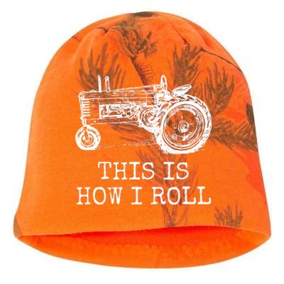 Farming This Is How I Roll Tractor Farmer Kati - Camo Knit Beanie