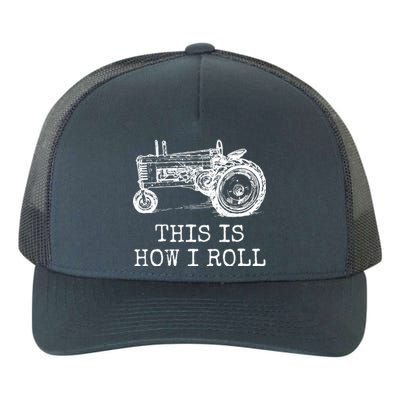 Farming This Is How I Roll Tractor Farmer Yupoong Adult 5-Panel Trucker Hat