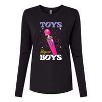 Funny Toy In Front Of Humour For Adults Womens Cotton Relaxed Long Sleeve T-Shirt