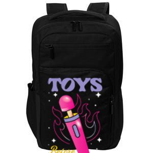 Funny Toy In Front Of Humour For Adults Impact Tech Backpack