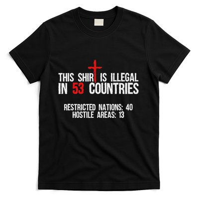 Funny This Is Illegal In 53 Countries Gift Women T-Shirt