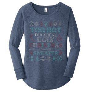 Funny This Is My Its Too Hot For Ugly Christmas Cute Gift Women's Perfect Tri Tunic Long Sleeve Shirt