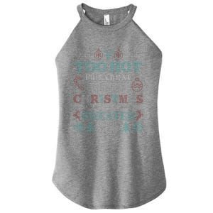 Funny This Is My Its Too Hot For Ugly Christmas Cute Gift Women's Perfect Tri Rocker Tank