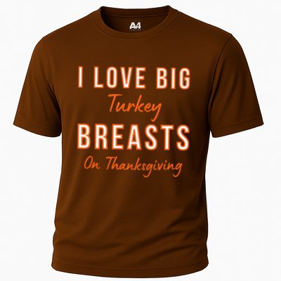Funny Thanksgiving I Love Big Turkey Breasts On Thanksgiving Performance Shirt