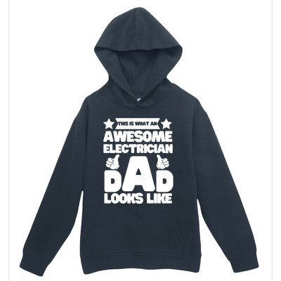 Funny This Is What An Awesome Electrician Dad Looks Like Urban Pullover Hoodie