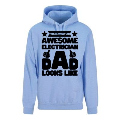 Funny This Is What An Awesome Electrician Dad Looks Like Unisex Surf Hoodie