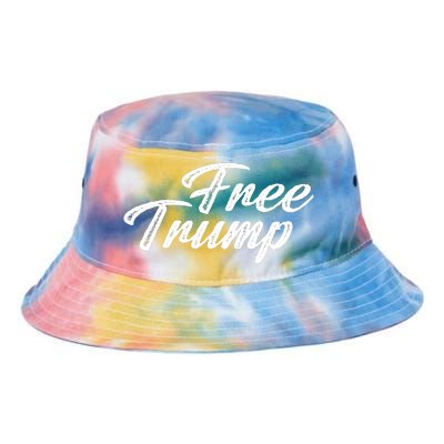 Free Trump Indictment Support Donald Trump Tie Dye Newport Bucket Hat