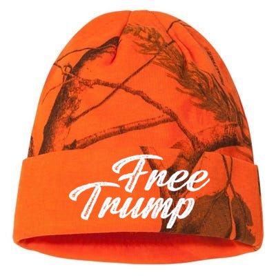 Free Trump Indictment Support Donald Trump Kati Licensed 12" Camo Beanie