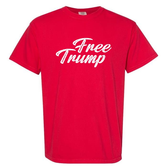 Free Trump Indictment Support Donald Trump Garment-Dyed Heavyweight T-Shirt