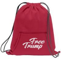 Free Trump Indictment Support Donald Trump Sweatshirt Cinch Pack Bag