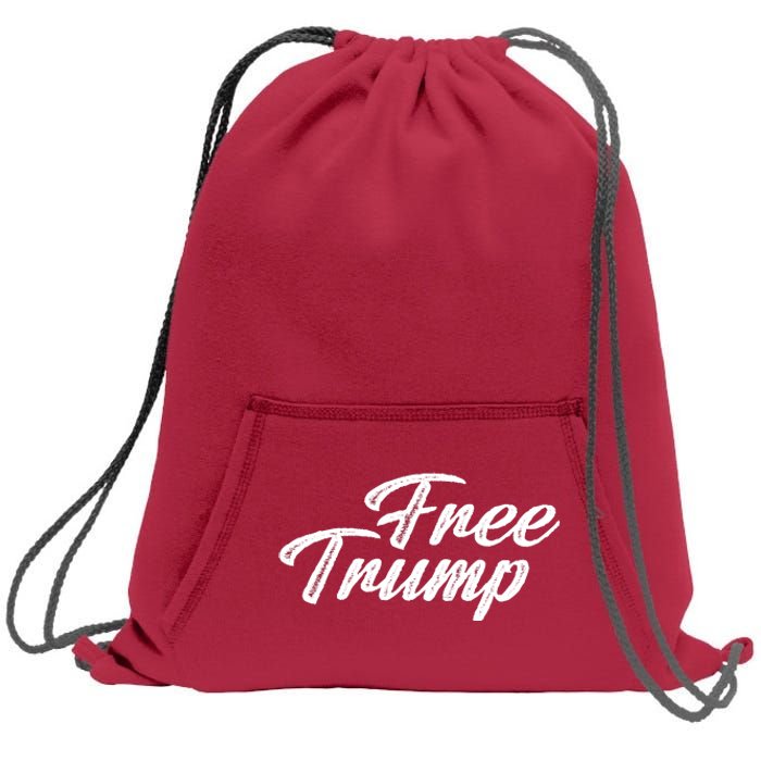 Free Trump Indictment Support Donald Trump Sweatshirt Cinch Pack Bag