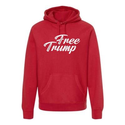 Free Trump Indictment Support Donald Trump Premium Hoodie