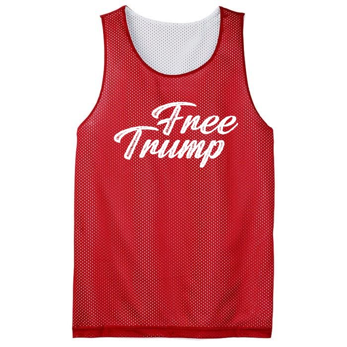 Free Trump Indictment Support Donald Trump Mesh Reversible Basketball Jersey Tank