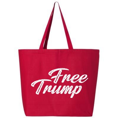 Free Trump Indictment Support Donald Trump 25L Jumbo Tote