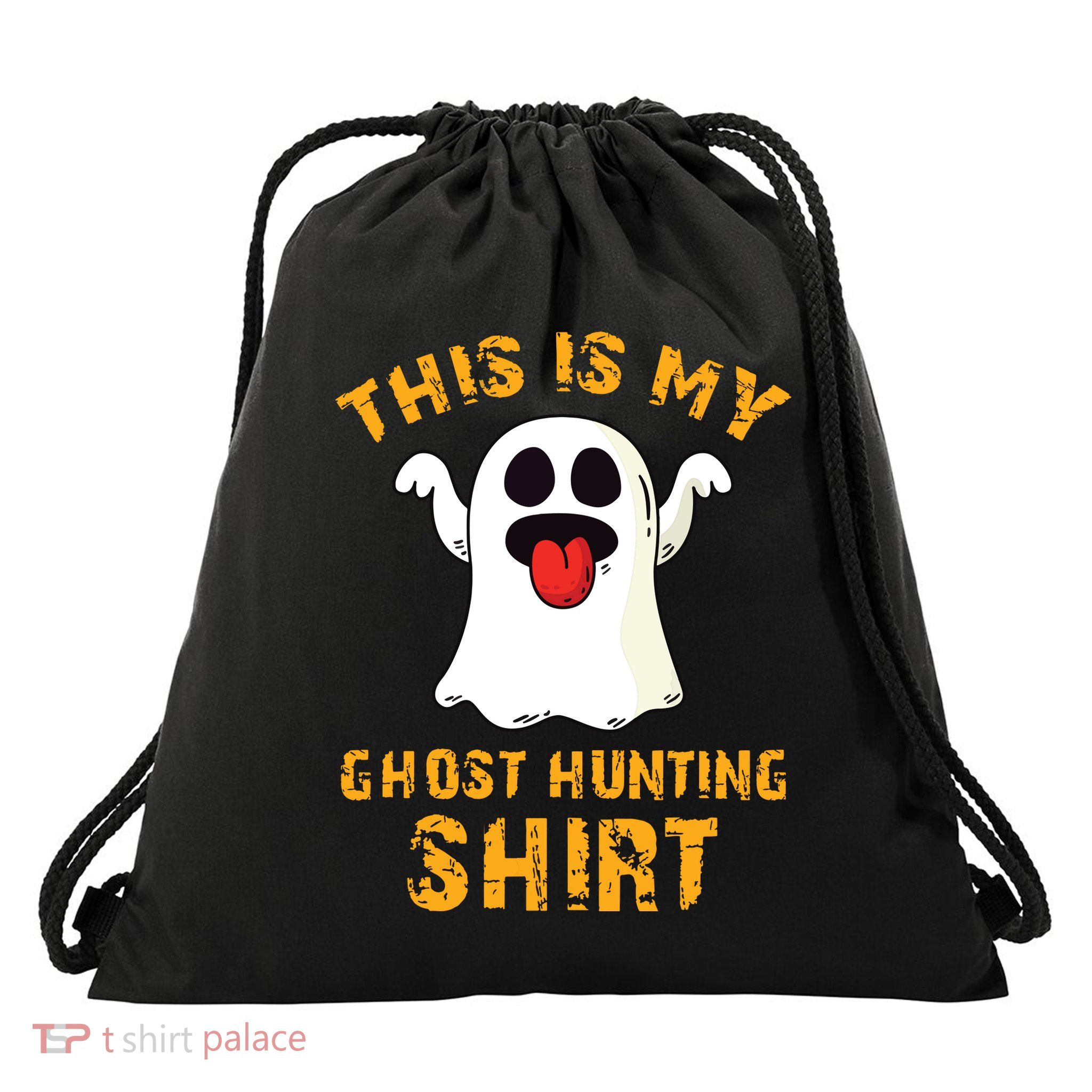 Funny This Is My Ghost Hunting Halloween Ghost Hunter Drawstring Bag