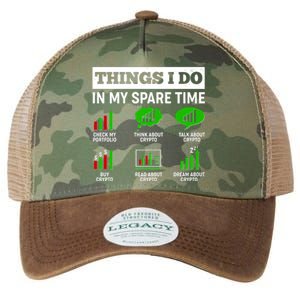 Funny Things I Do In My Spare Time Crypto Currency Legacy Tie Dye Trucker Hat