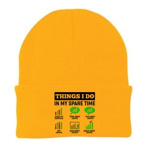 Funny Things I Do In My Spare Time Crypto Currency Knit Cap Winter Beanie