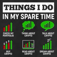 Funny Things I Do In My Spare Time Crypto Currency 7 Panel Mesh Trucker Snapback Hat