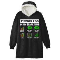Funny Things I Do In My Spare Time Crypto Currency Hooded Wearable Blanket