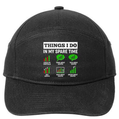 Funny Things I Do In My Spare Time Crypto Currency 7-Panel Snapback Hat