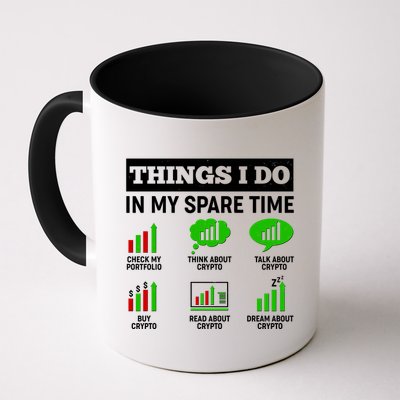 Funny Things I Do In My Spare Time Crypto Currency Mug