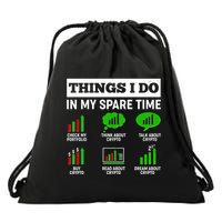 Funny Things I Do In My Spare Time Crypto Currency Drawstring Bag